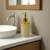 Golden striped soap dispenser, press-type kitchen and bathroom hand sanitizer dispenser details Picture